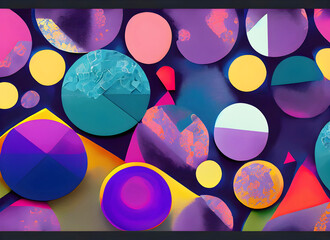 3D vibrant 8K colorful movement and flow for background on digital art, Generative AI.