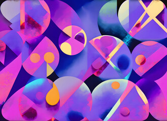 3D vibrant 8K colorful movement and flow for background on digital art, Generative AI.