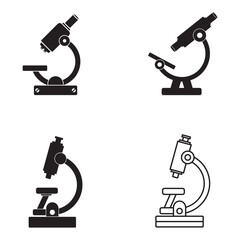 microscope icon vector