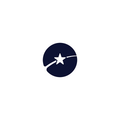 shooting star circle logo