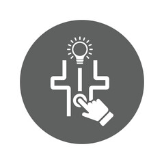 Obraz premium Easy, effortless, ingenious icon.