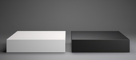 Box illustration template design product cardboard shape blank white object background empty