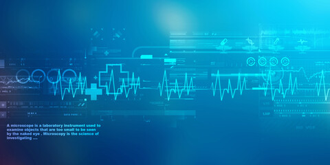 Fototapeta premium Cardiogram concept -2D rendering illustration