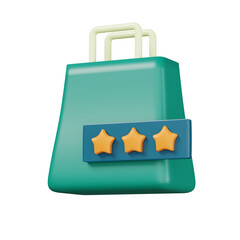 shop review 3d illustration