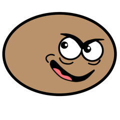 smiling face of a person