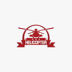 helicopter logo design vector format