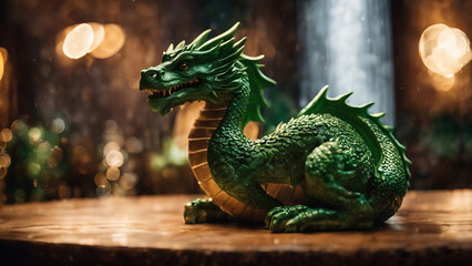 Beautiful Fantasy green Dragon Symbol 2024