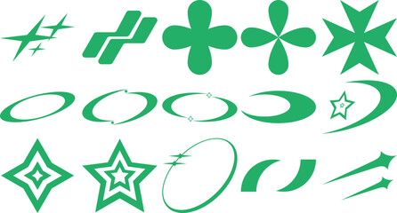 Obraz premium Y2k Brutalism Streetwear Element