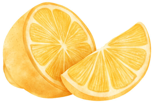 watercolor lemon