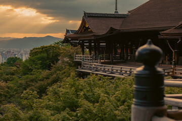 Japanese temple in the morning