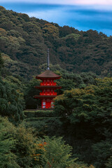 japanese temple in the mountains