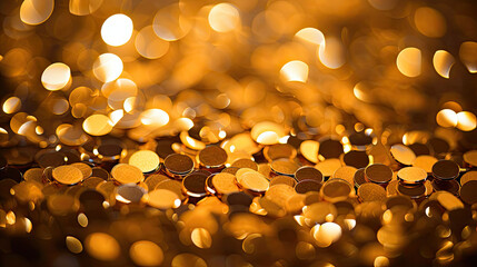 golden abstract Christmas background