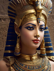 "Nefertiti's elegance reflects the aesthetic achievements of Egyptian civilization, an empire of unparalleled splendor."

