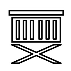 Grilling Icon and Illustration in Line Style