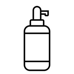 Body Lotion Icon and Illustration in Line Style