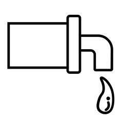 Outlet Aquaponik Icon and Illustration in Line Style