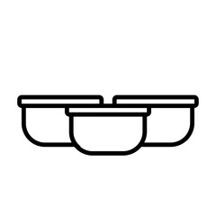 Teulam Cake Icon and Illustration in Line Style