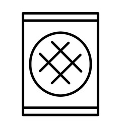 Melon Cake Icon and Illustration in Line Style