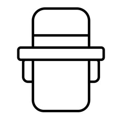 Scout Guide Icon and Illustration in Line Style