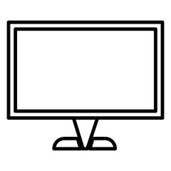  Monitor Icon and Illustration in Line Style