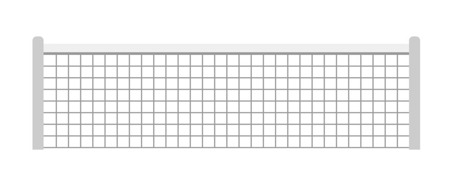 Volleyball or tennis net for players, sports game