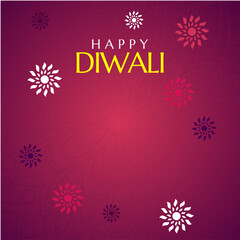 happy diwali festival with oil lamp celebration  background