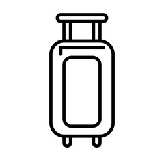 Suitcase Icon and Illustration in Line Style