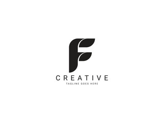 f letter logo - obrazy, fototapety, plakaty