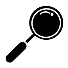 Magnifying Glass icon illustration in solid style