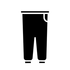  Pants icon illustration in solid style