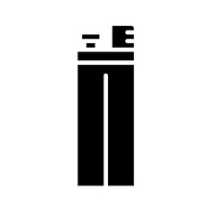 Lighter icon illustration in solid style