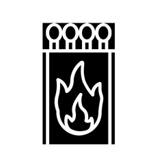 Wooden Match icon illustration in solid style