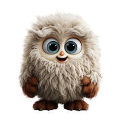 Monster emoji isolated on transparent background