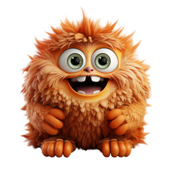 Monster emoji isolated on transparent background