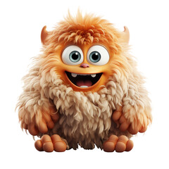 Monster emoji isolated on transparent background