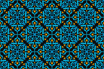 oriental seamless pattern. Pattern, background and wallpaper for your design. Textile ornament. Vector illustration.