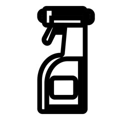 spray icon illustration in solid style