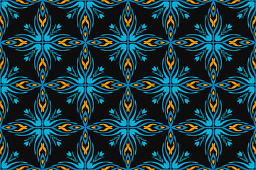 oriental seamless pattern. Pattern, background and wallpaper for your design. Textile ornament. Vector illustration.
