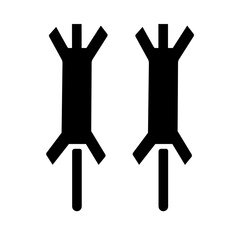 illustration on black and white