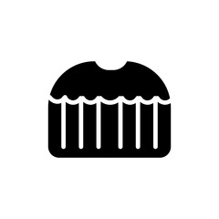 Putu Cake illustration on black and white