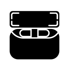 Ear Pod icon on white background