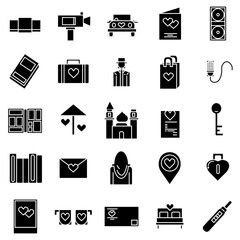 Wedding Icon in Solid Style Perfect for Wedding and any Purpose.