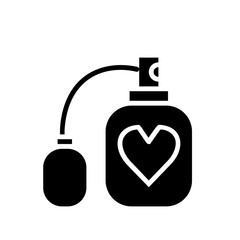 Love Parfume on black and white
