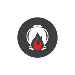 illustration of fire cupping therapy, vector art.