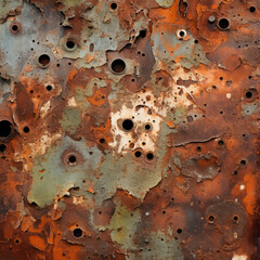 Abstract scrap rusty metal background