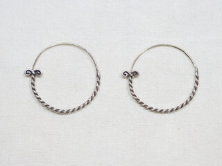 Luxury and beautiful silver earring, Sterling silver jewelry