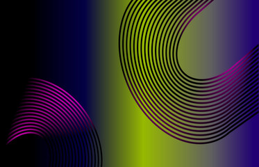 Abstract glowing wave lines background. Dynamic wave pattern