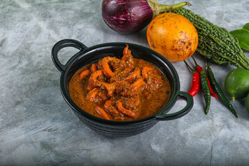 Indian cuisine - Masala with calamari