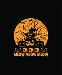 CH CH CH MEOW MEOW MEOW Pet t shirt design