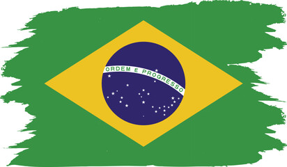Brazil's national flag in vector form